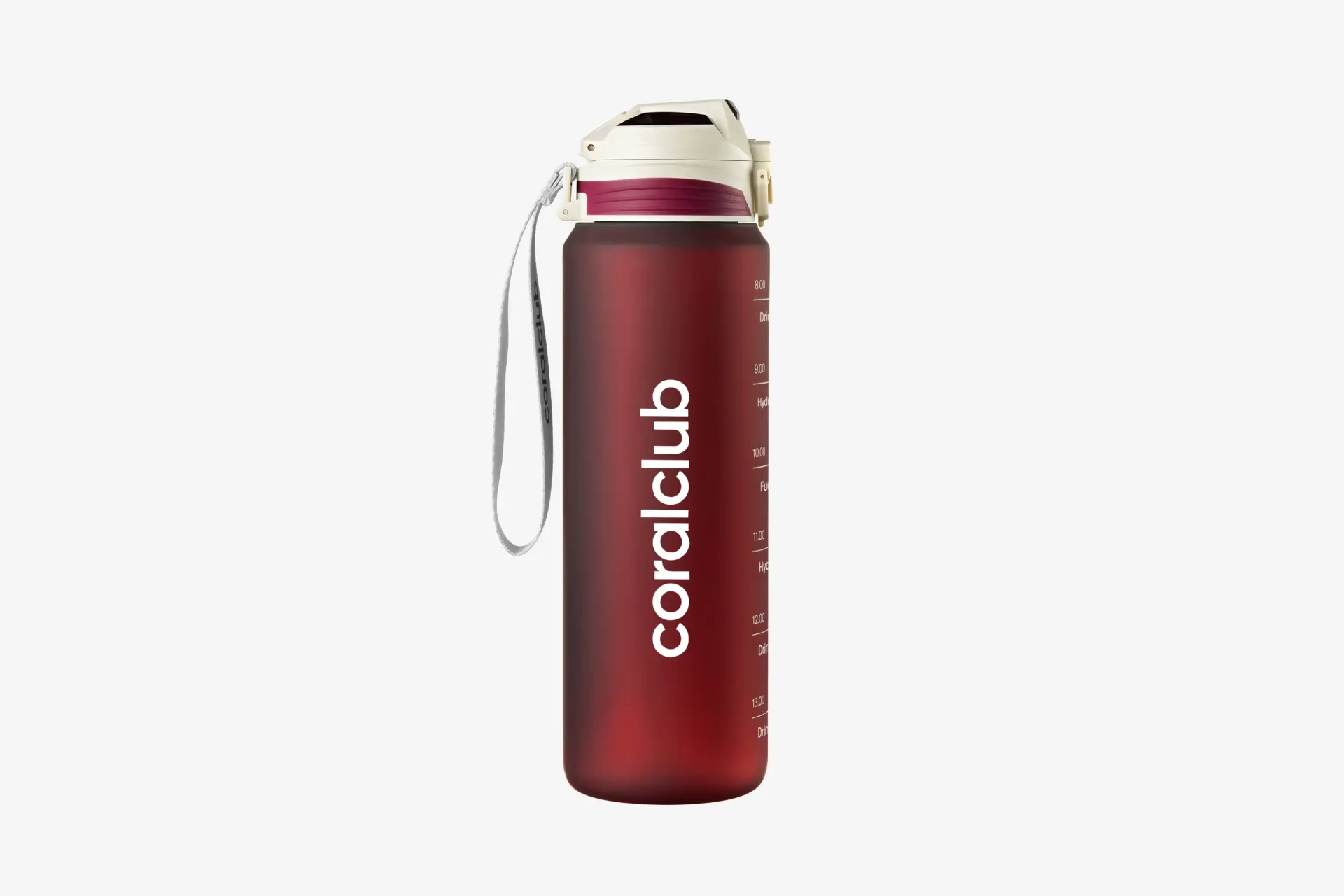 Coral Club Plastic Bottle, burgundy