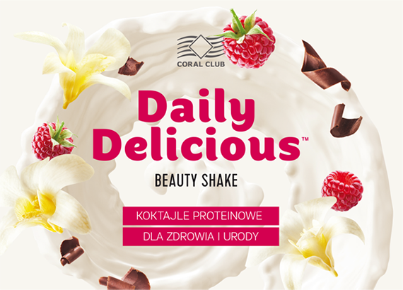 Ulotka "Daily Delicious Beauty Shake". Polska