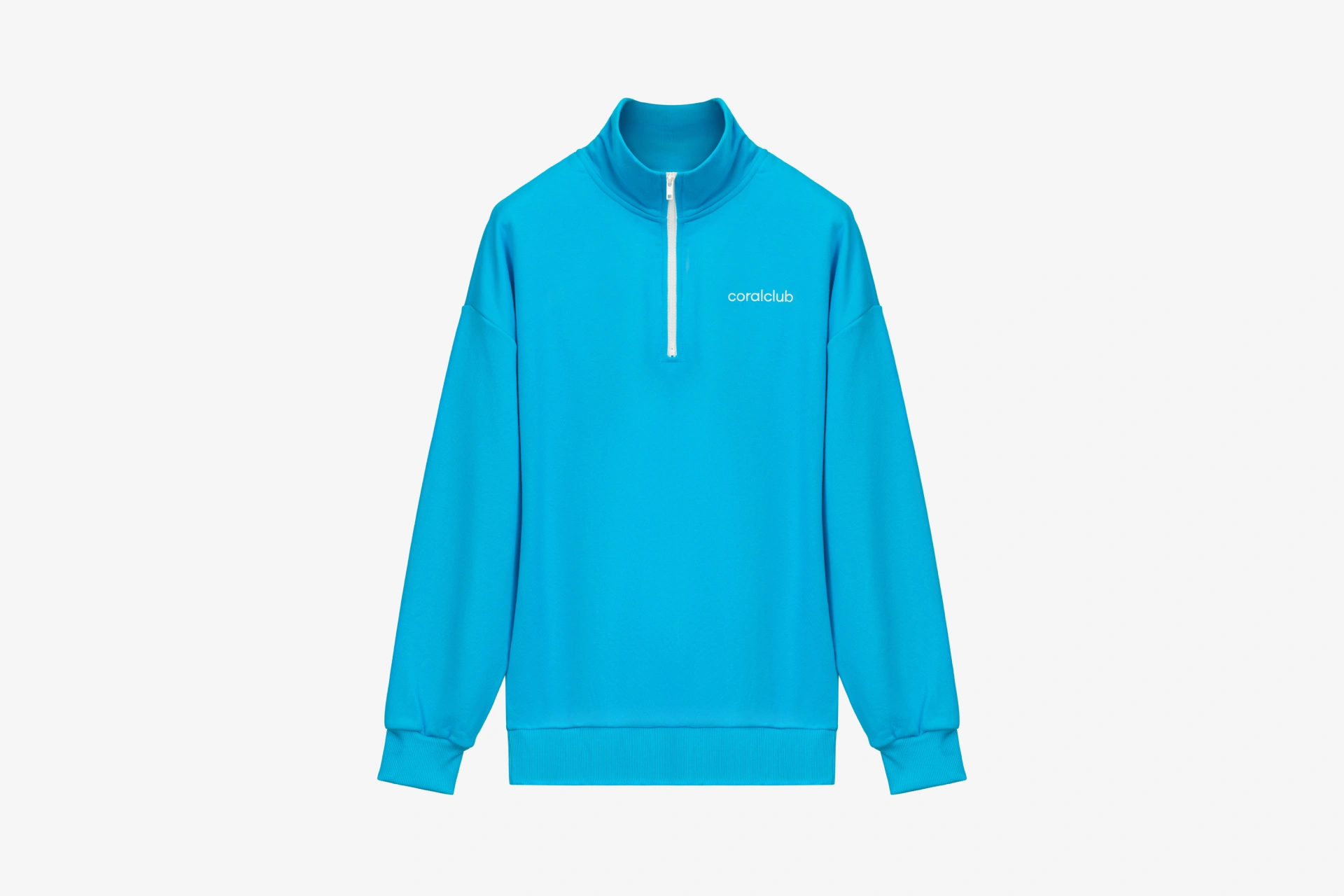 Hoodie zip blue