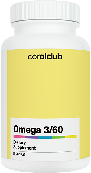hoop parlement Bron Omega 3/60 - 90 Capsules | Coral Club - official website. Coral Club  products to maintain a healthy lifestyle