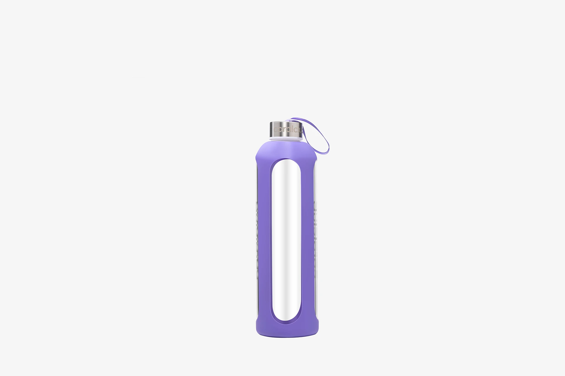 Clear Water glass bottle, lavender