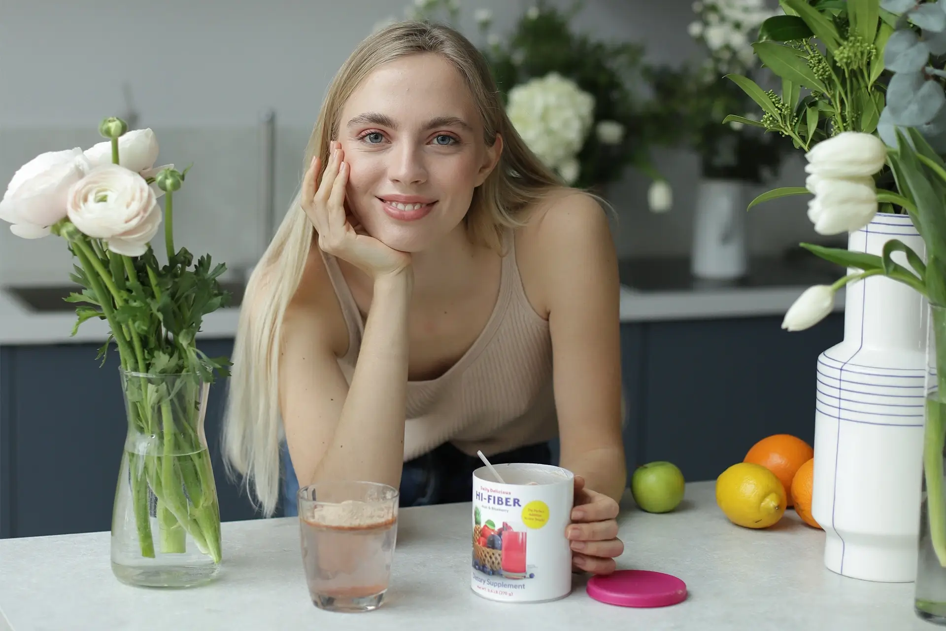 Daily Delicious Hi-Fiber ar asaī un melleņu garšu