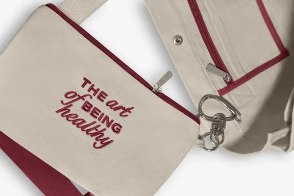Shopper, burgundy