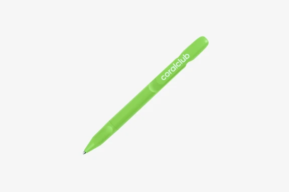 Recycled plastic pen coralclub