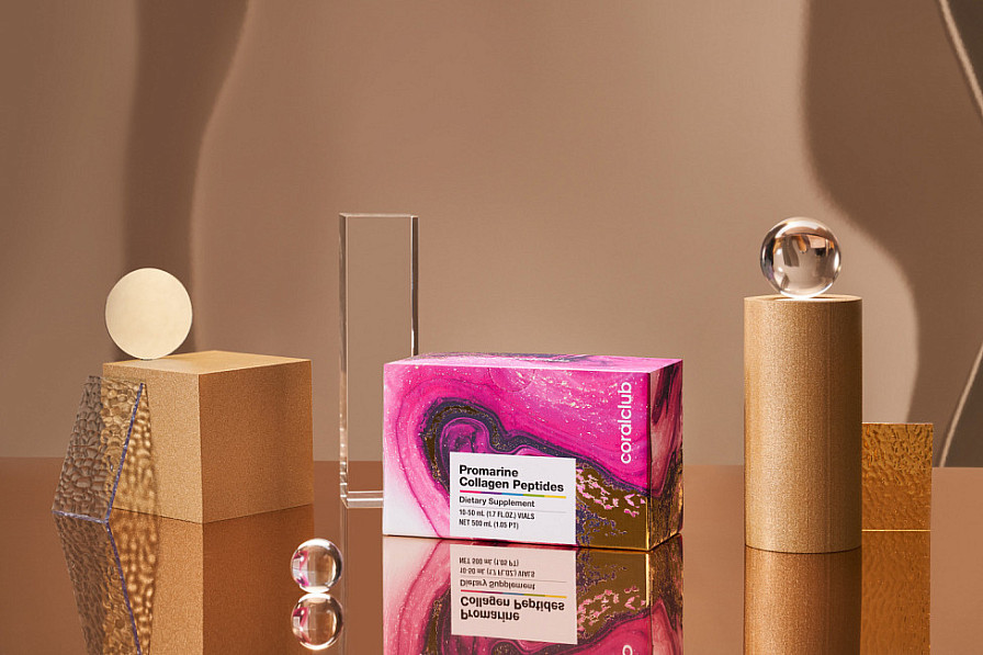 Coral Club Promarine Collagen Peptides - augstākās kvalitātes 1. un 3. tipa jūras kolagēna avots gludai ādai, mirdzošiem matiem un stipriem nagiem
